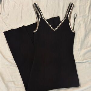 Caroline Constas Black Knit Dress